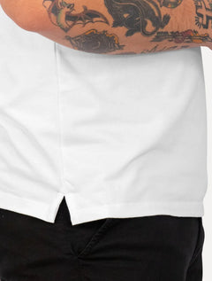 Polo Dudalina Masculina Slim Malha Branca