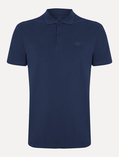Polo John John Masculina Light Transfer Azul Marinho