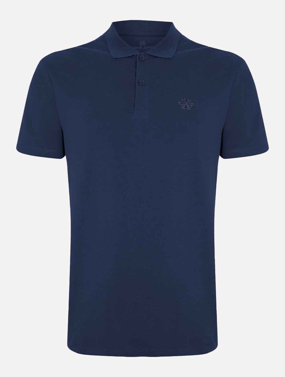 Polo John John Masculina Light Transfer Azul Marinho 