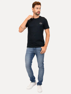 Camiseta Tommy Hilfiger Masculina Stack Brand Love Azul Marinho