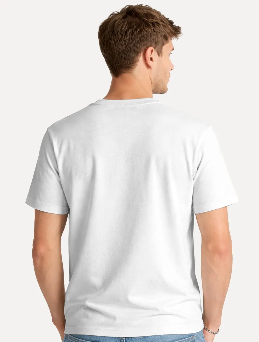 Camiseta Ellus Masculina Regular Cotton Fine Gothic Center Logo Cinza Claro
