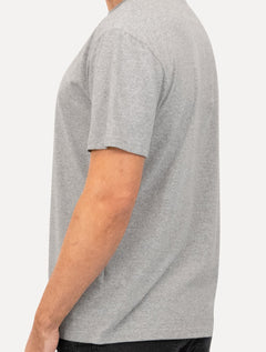 Camiseta Tommy Jeans Masculina Regular C-Neck Flag Cinza Mescla