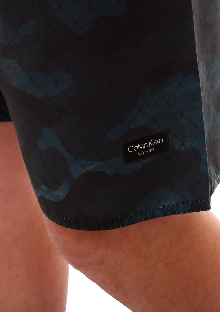 Bermuda Calvin Klein Swimwear Masculina D'Água Fence Azul Índigo