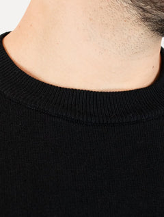 Suéter Dixen Masculino Crewneck Tricot Liso Preto