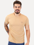 Camiseta King & Joe Masculina Pima Touch New Arrivals Logo Peito Laranja Claro