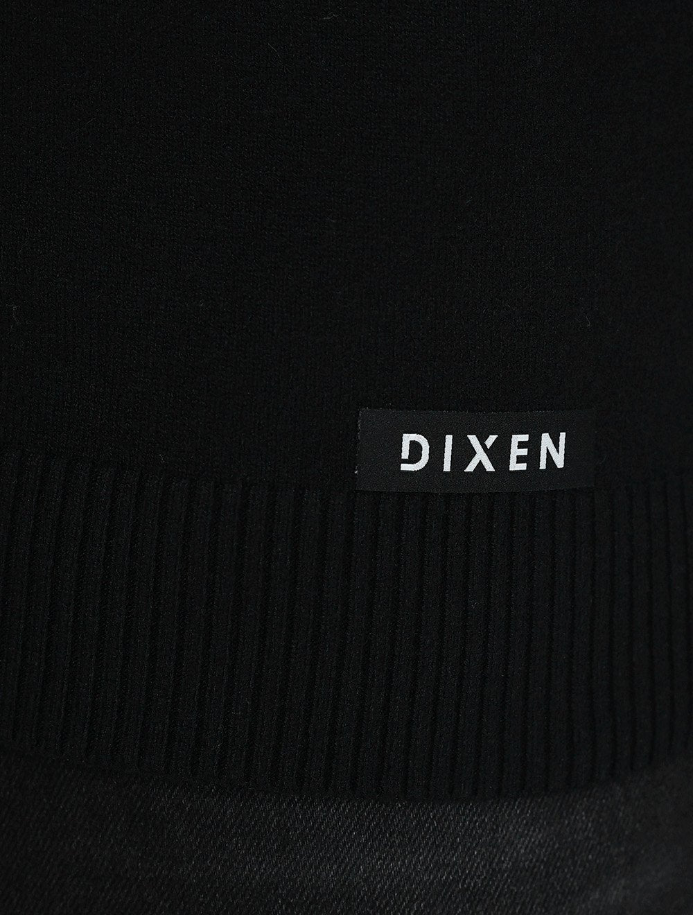 Suéter Dixen Masculina Tricot Manga Longa com Ziper Frontal Preta