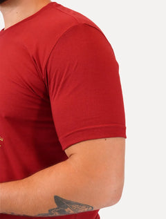 Camiseta King & Joe Masculina Circle From Everywhere Vermelho
