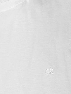 Camiseta Calvin Klein Masculina Punho Logo Branca