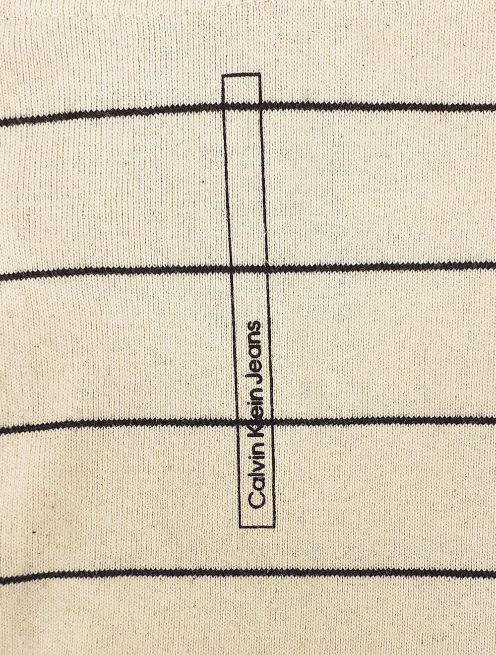 Blusa Calvin Klein Jeans Masculina Hoodie Stripe Sustainable Off-White