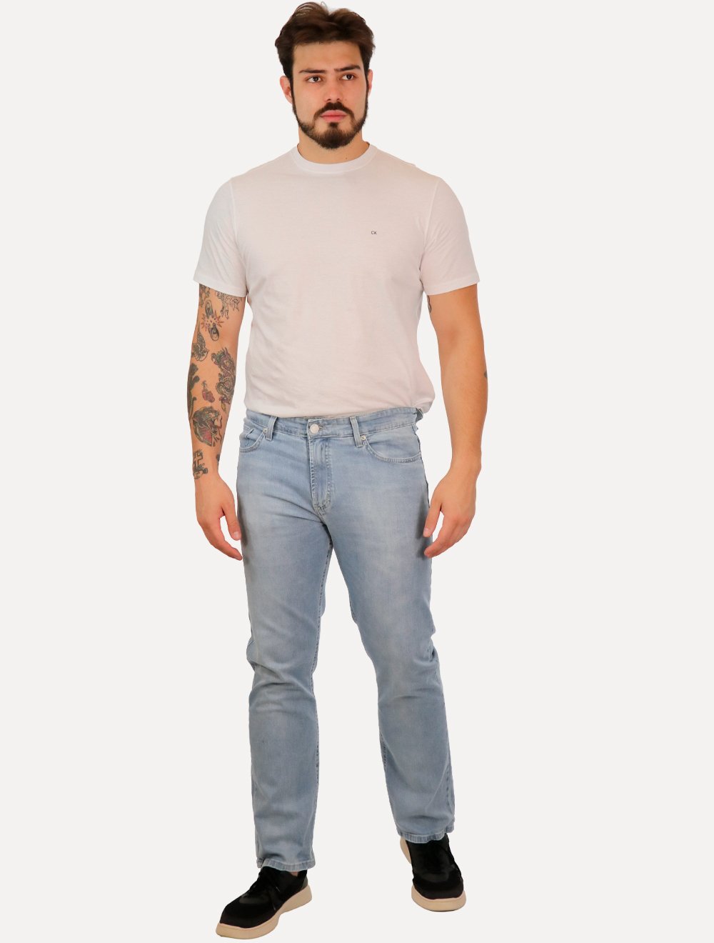 Calça Jeans Guess Masculina Slim Light Wash Clara