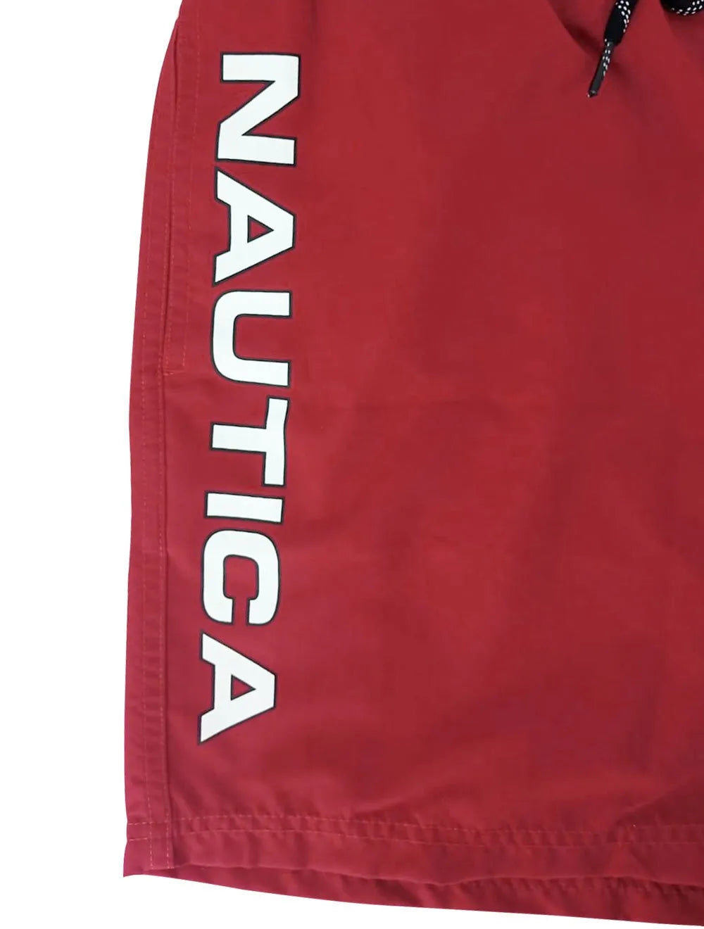 Short Nautica Masculino D'Água N83 Logo Vermelho