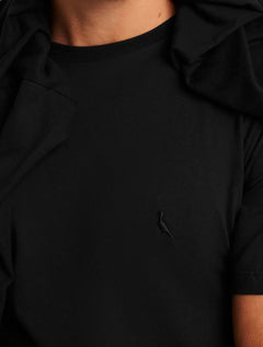 Camiseta Reserva Masculina Super Slim C-Neck Preta