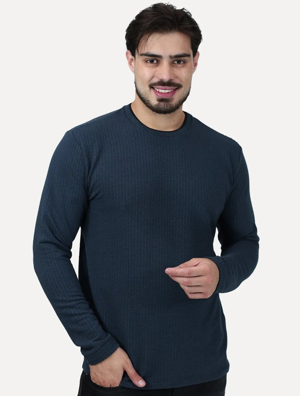 Blusa K&J Black Masculina Premium Granite Azul Marinho