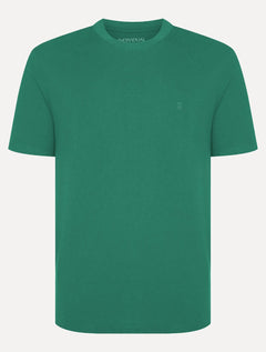 Camiseta Individual Masculina Slim Pima Soft Touch Logo Verde