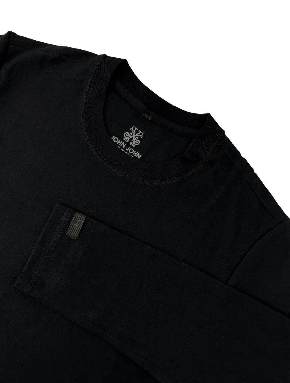 Blusa John John Masculina Moletom Double Layer Preta