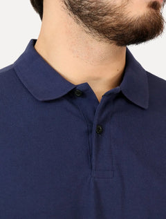 Polo Colcci Masculina Piquet Light Logo Azul Marinho