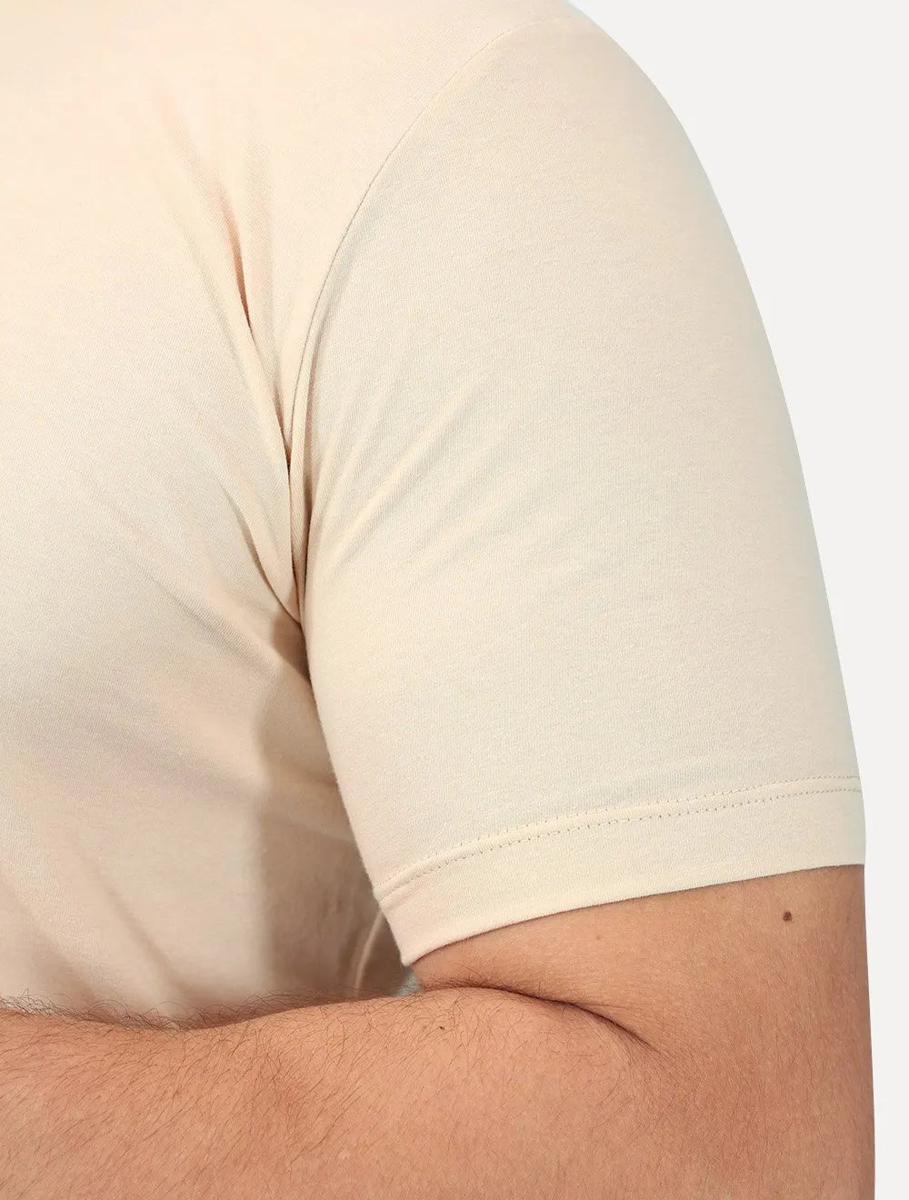Camiseta K&J Black Premium Egípcio Flex Slim Caqui Claro