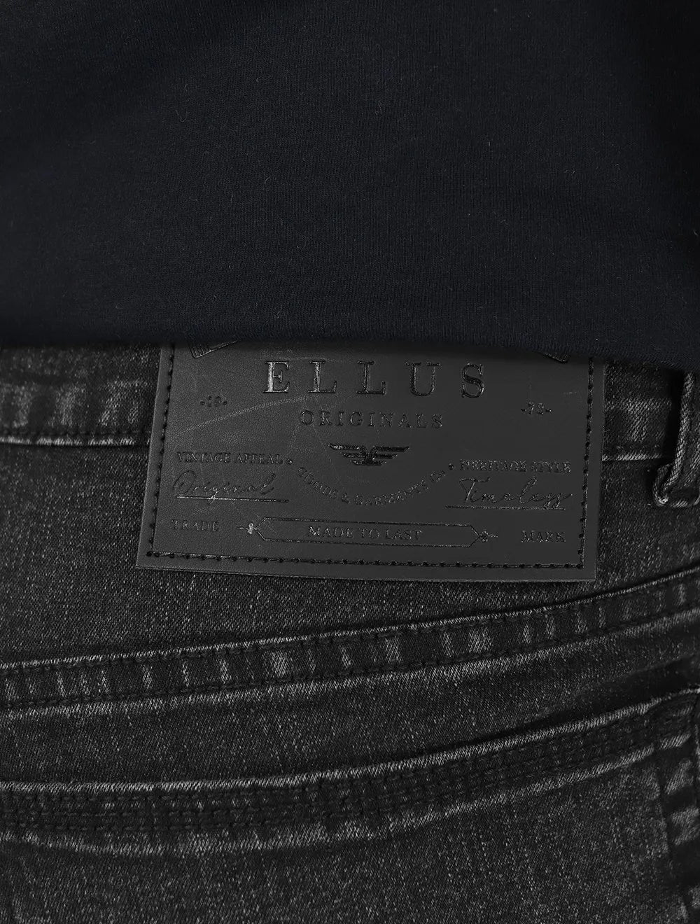 Calça Ellus Jeans Masculina Regular Sprouting Black Preta