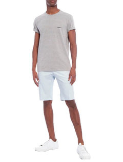 Camiseta Calvin Klein Jeans Masculina Black New Logo Cinza Mescla