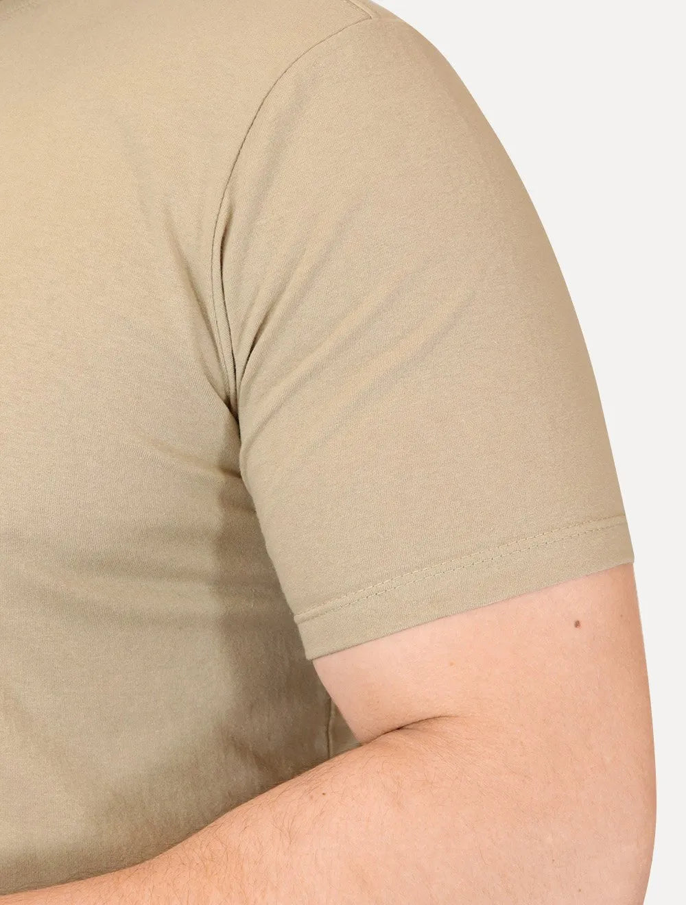 Camiseta John John Masculina Regular Embossed Cáqui Médio