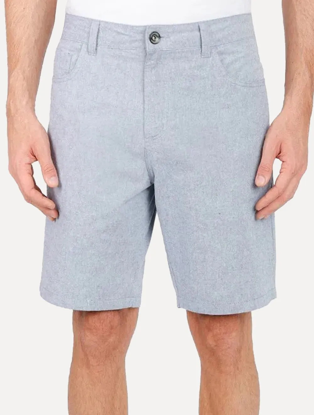 Bermuda Aramis Masculina Classica Soft Pockets Azul Mescla