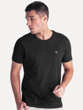 Camiseta King & Joe Masculina Slim Basic Light Small Logo Preta