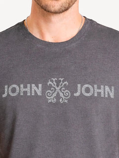 Camiseta John John Masculina Fit Basic Cinza Escuro