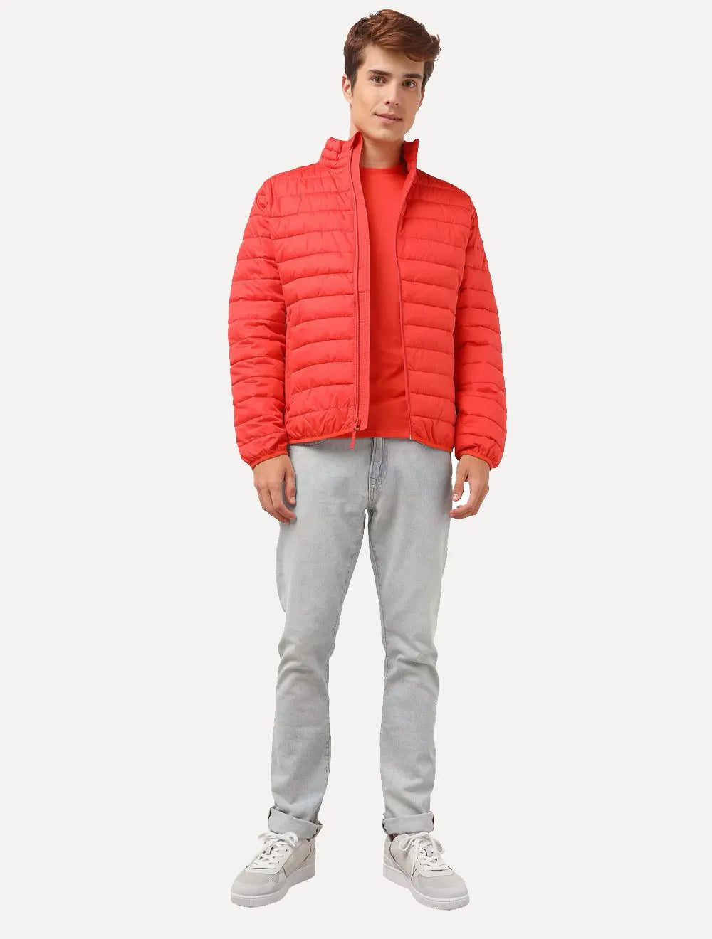 Camiseta Lacoste Masculina Jersey Pima Cotton Laranja