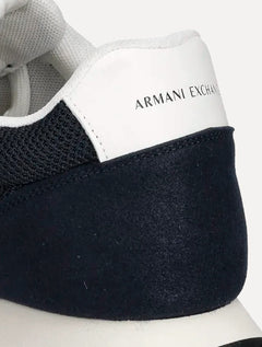 Tênis Armani Exchange Masculino Contrastantes AX Logo Azul Marinho