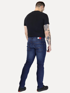 Calça Tommy Jeans Masculina Slim Scanton Washed Lav Azul