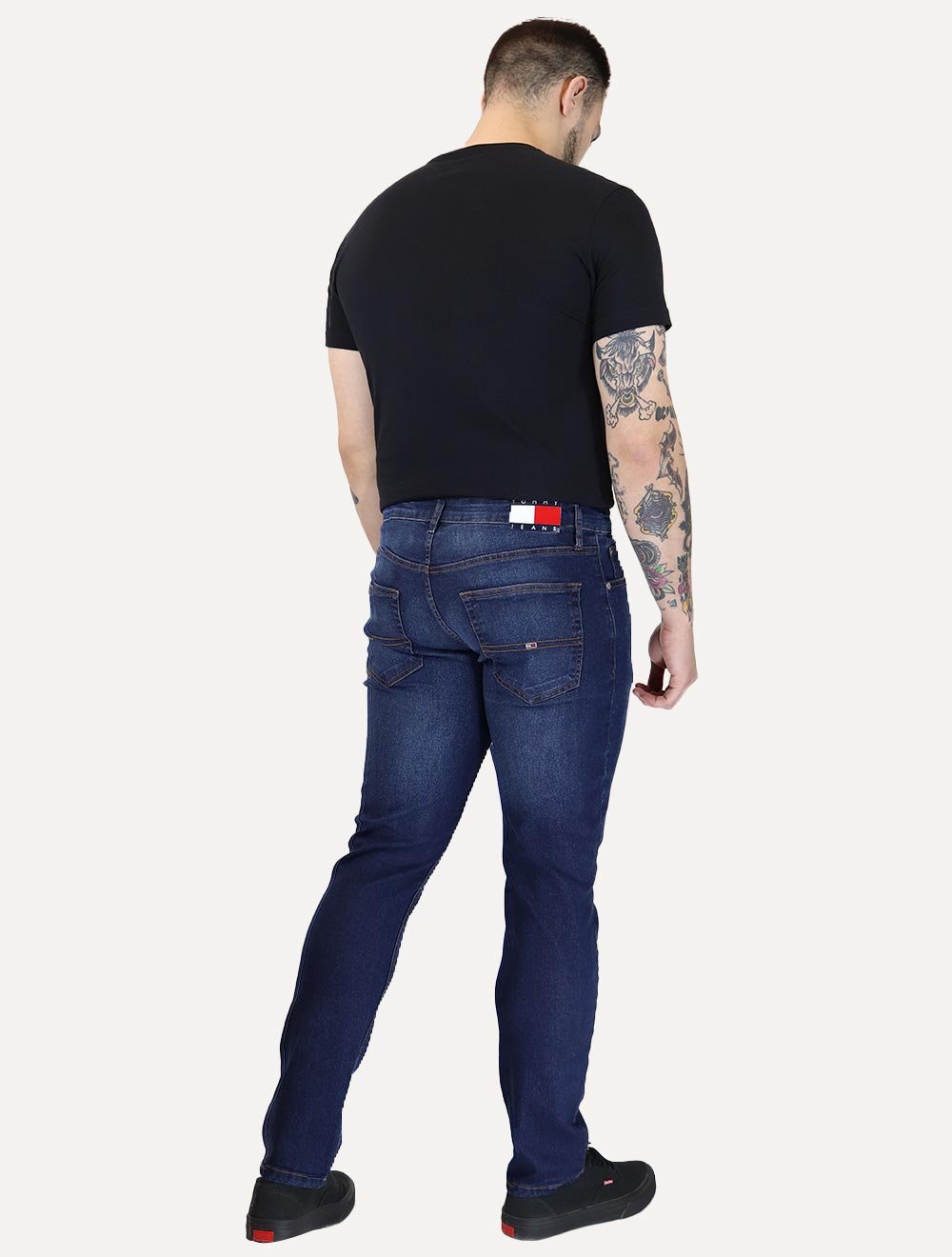 Calça Tommy Jeans Masculina Slim Scanton Washed Lav Azul
