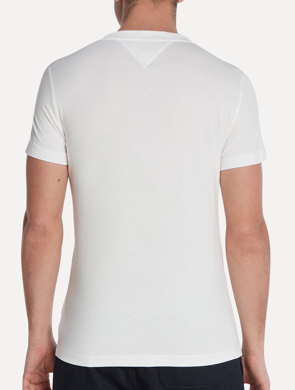 Camiseta Tommy Hilfiger Masculina Columbus Roundle Logo Branco
