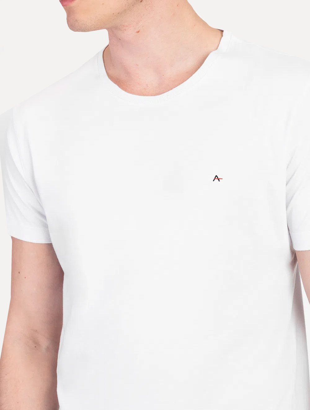 Kit Camisetas Aramis | Masculina Basic Lisa Azul Alumínio/Branca