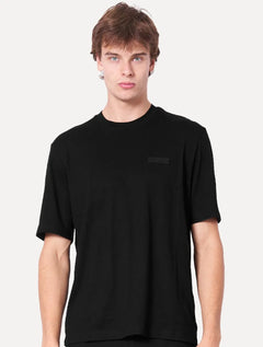 Camiseta Armani Exchange Masculina Regular Rubber Logo Preta