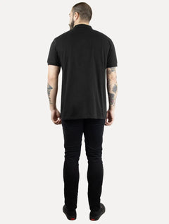 Polo Dixen Masculina Piquet Gola Lisa Preta