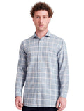 Camisa Aramis Masculina Slim Flame Xadrez Azul