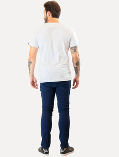Camiseta Original Penguin Masculina Small Circle Logo Branca