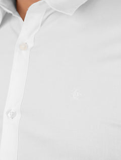 Camisa Original Penguin Masculina Regular Tricoline Bordado Branca