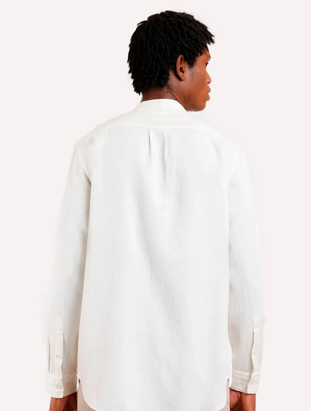 Camisa Aramis Masculina Regular Gola Padre New Linen Off-White Mescla