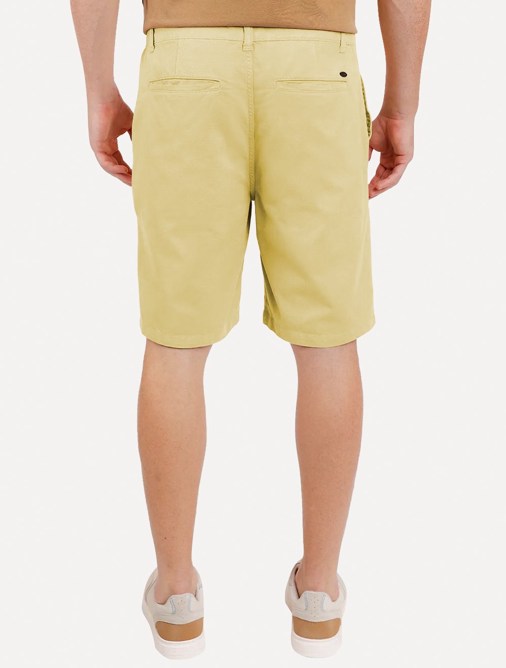 Bermuda Aramis Masculina Chino Color Basica Amarelo Claro