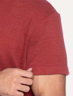 Camiseta Osklen Masculina Canelado Pure Soft Vermelho