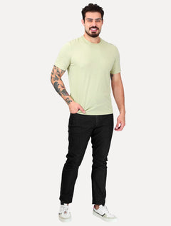 Camiseta Individual Masculina Comfort Pima Soft Touch Logo Verde Claro