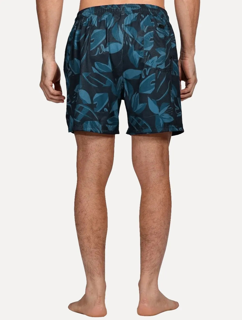 Short Aramis Masculino D'Água Elastico Flower Azul Marinho