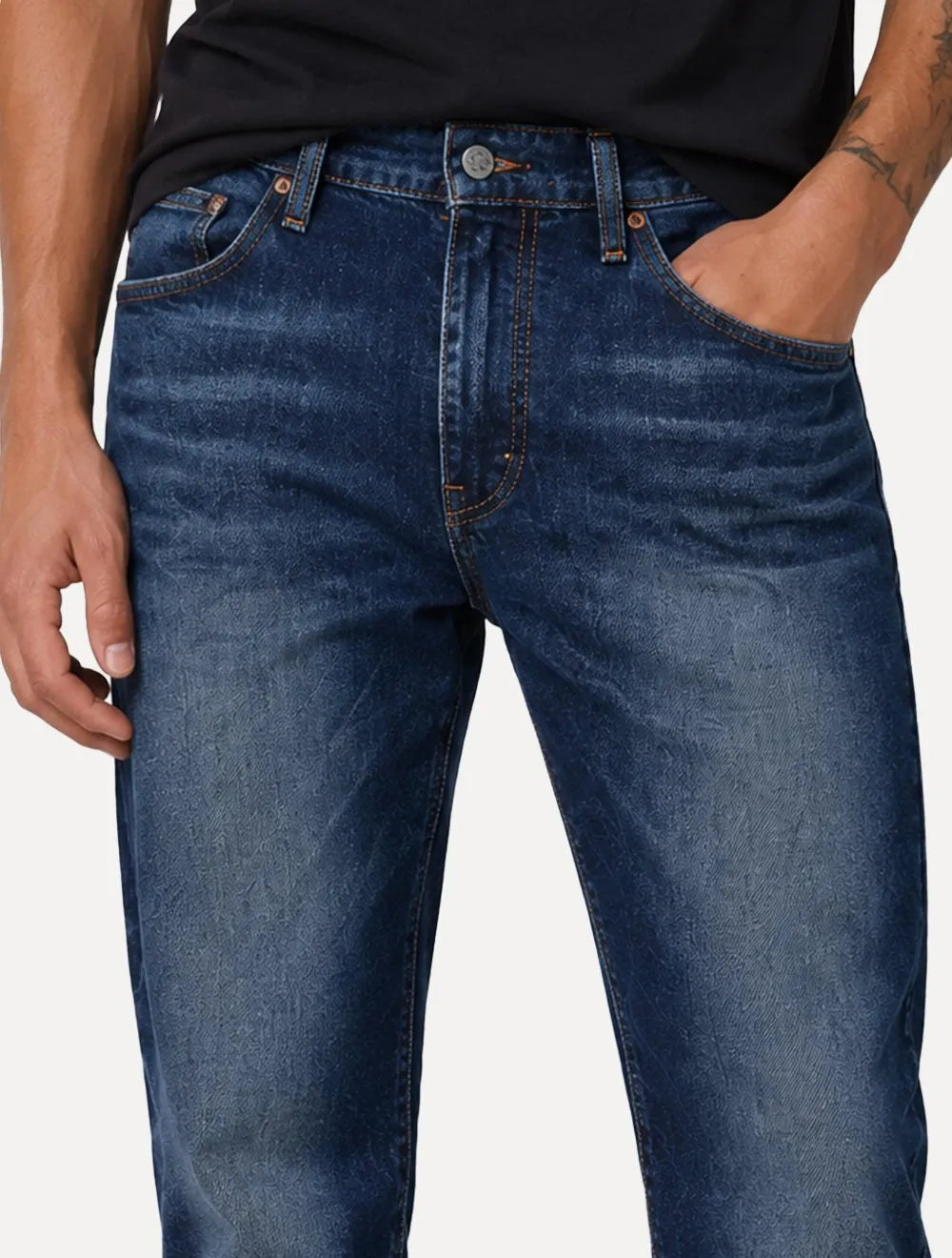 Calça Levis Jeans Masculina 517 Slim Bootcut Azul Escuro