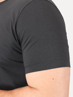 Camiseta Guess Masculina Bordado Peito Chumbo