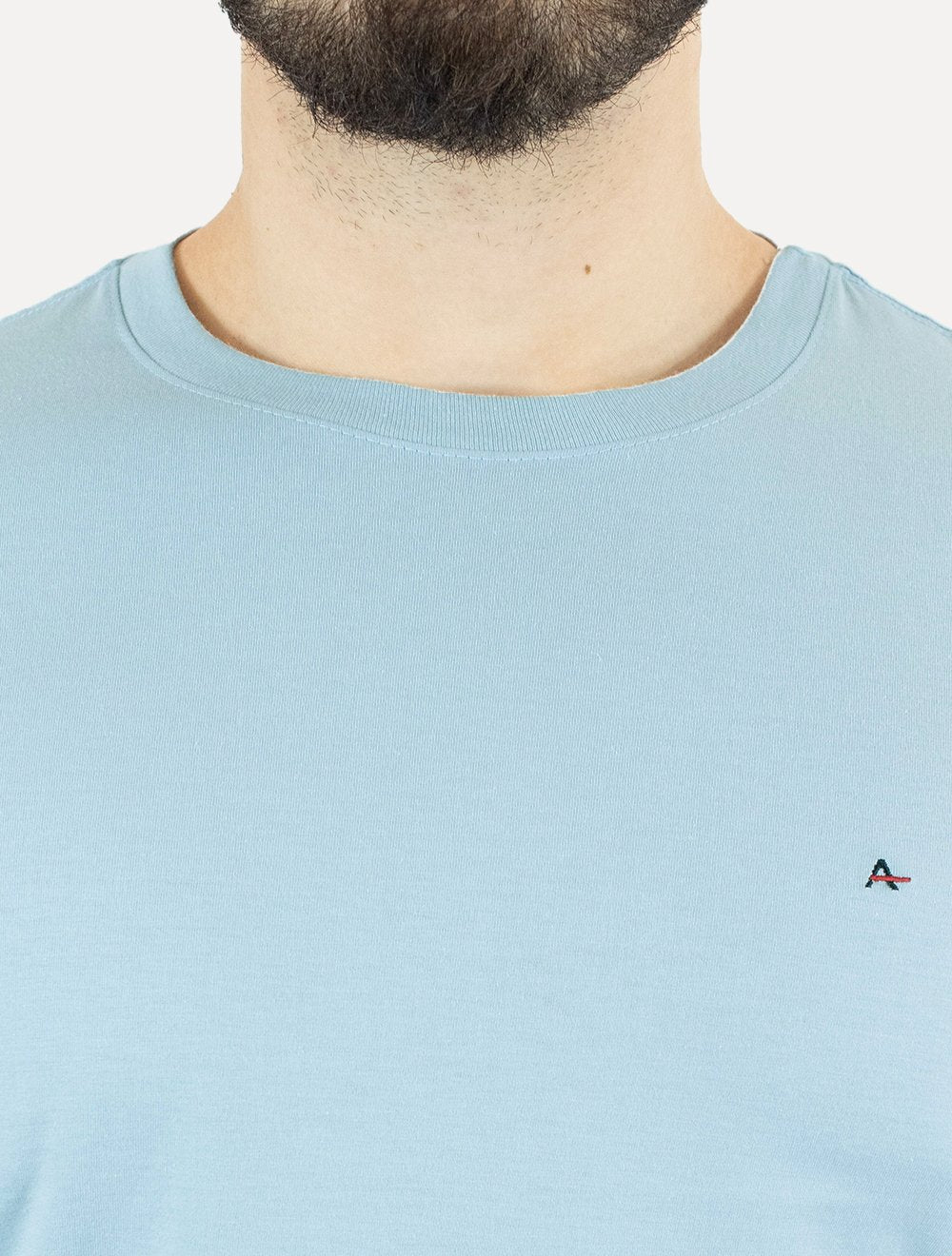 Camiseta Aramis Masculina Basic Lisa Azul Pastel