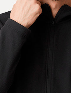 Blusa The North Face Masculina Fleece Glacier Full Zip Com Capuz TNF Preta