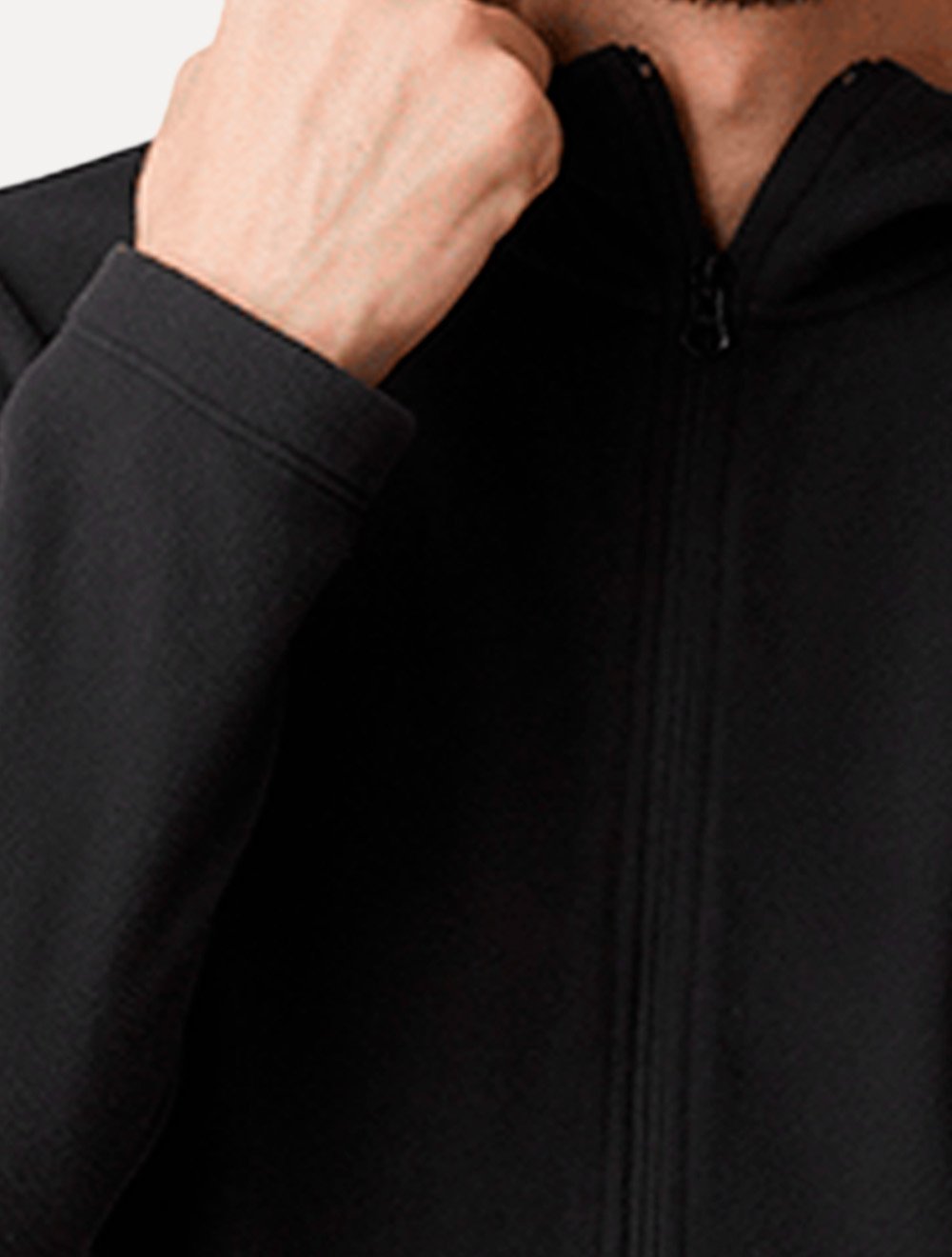 Blusa The North Face Masculina Fleece Glacier Full Zip Com Capuz TNF Preta