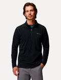 Blusa Columbia Masculina Klamath Range II Black Half Zip Preta