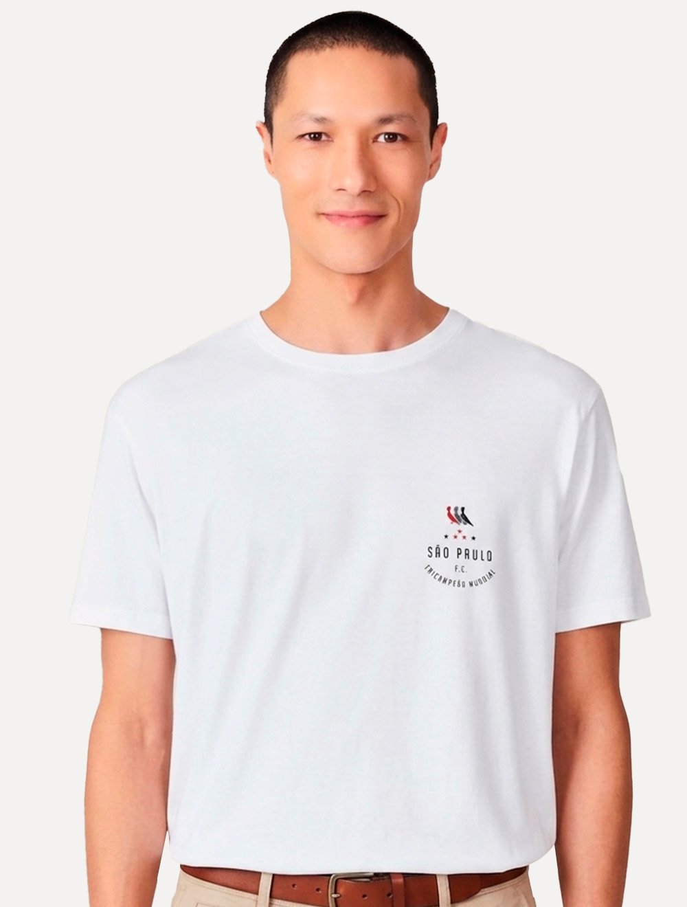 Camiseta Reserva Masculina São Paulo FC Chest Branca